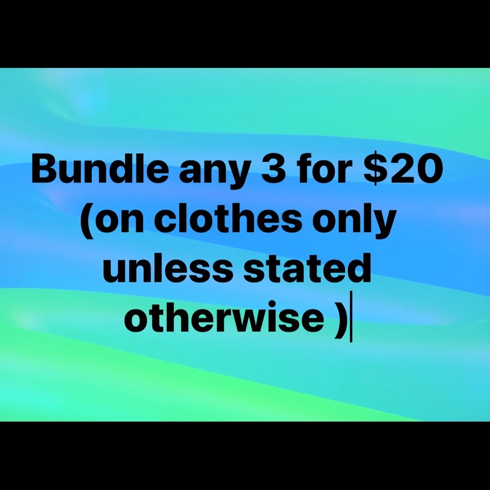Bundle any 3 for $20